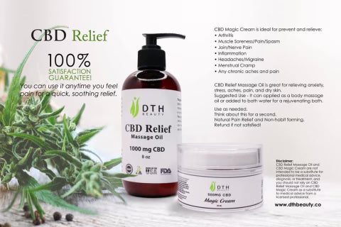 CBD RELIEF MASSAGE OIL