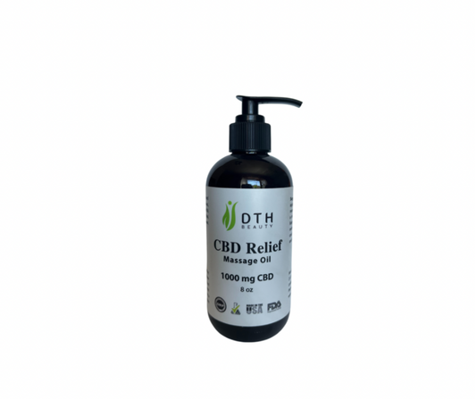 CBD RELIEF MASSAGE OIL 8 oz